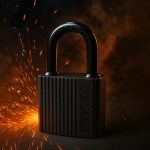قفل آویز مشکی